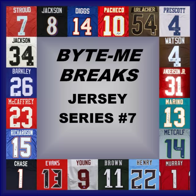 New England Patriots Autographed Football Jersey Series #7 - Live Break #14