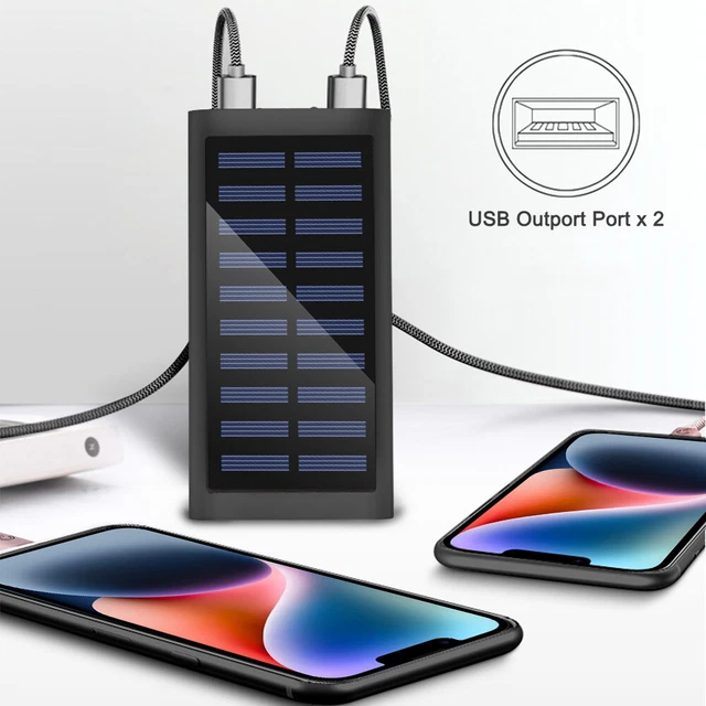 1000000mAh Solar Power Bank Charger Ultra-thin External Battery Huge Capacity 1000000mAh Solar Power Bank Charger Ultra-thin External Battery Huge Capacity