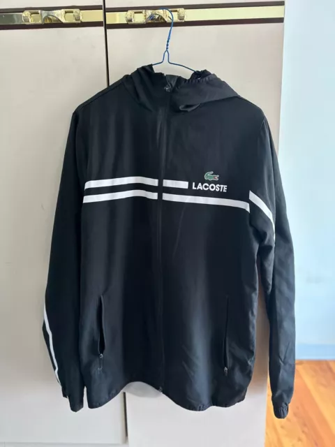 Lacoste Men's Black Sports Jacket Size Medium