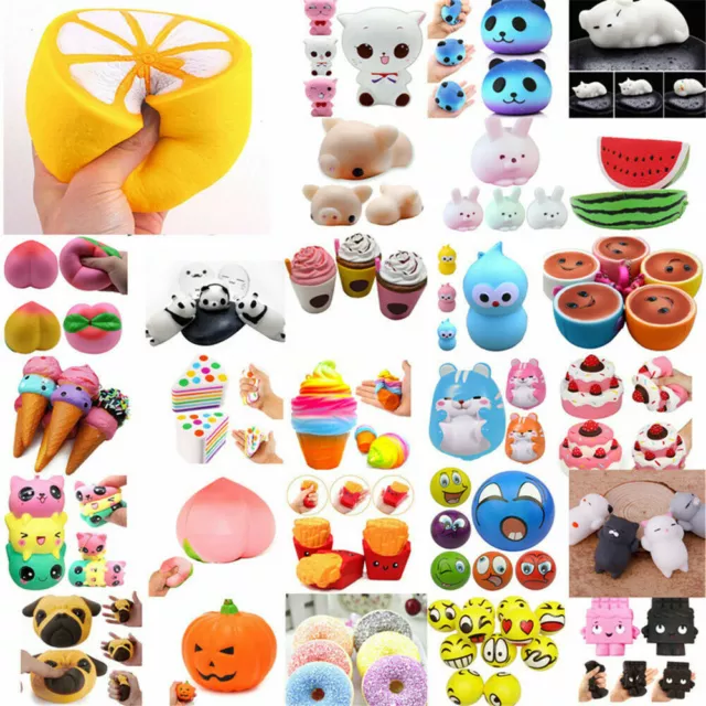 Squishy Squeeze Realistic Slow Rising Charms Collection Stress Relief Fun Toy❤️