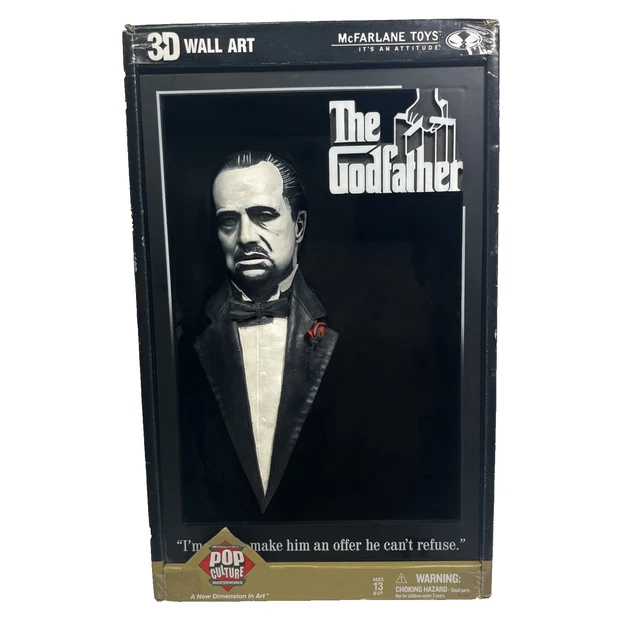 THE GODFATHER 3D Movie Poster Pop Culture Wall Art McFarlane