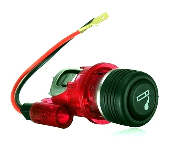 Neuf Rouge Prise Allume Cigare/Prise pour Peugeot 307 407 308 cc Sw 3008 Boxer