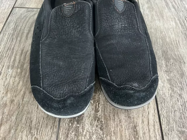 Acorn Mens Size 13 black Mule Slip On Slippers 2