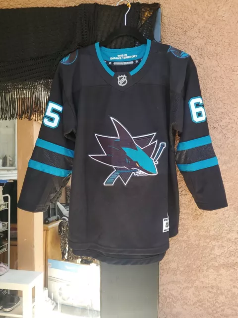 NWOT - San Jose Sharks Stealth Authentic Jersey - Karlsson - Size