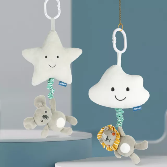 EY# Plush Baby Bed Rattle Cute Bed Bell Mobile Wind Chime for Doorknob Crib Baby