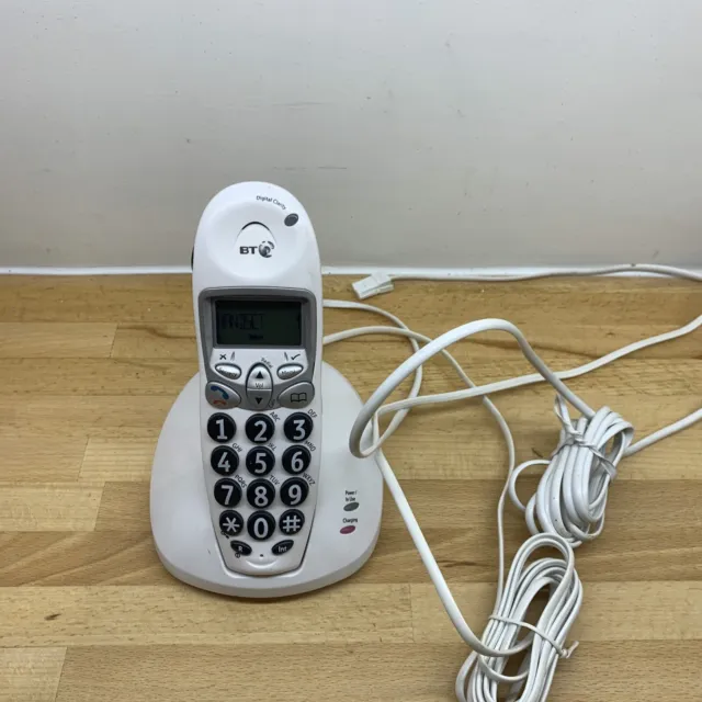 bt freestyle 610 digital cordless phone large buttons and display Tested Working