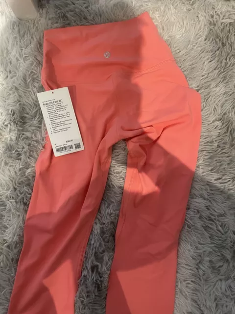 LULULEMON ALIGN HIGH-RISE Pant 28 Pale Raspberry Size 8 New With