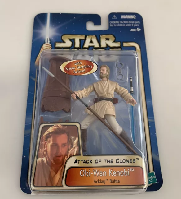 Star wars attack of the clones Obi Wan Kenobi acklay battle figure Hasbro