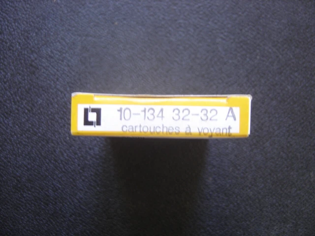 LOT BOITE DE 10 CARTOUCHES a voyant FUSIBLE LEGRAND 32A 134 32 3