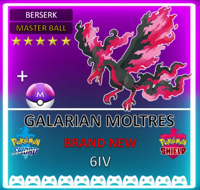 Ultra Sqaure Shiny 6IV Galarian Articuno, Zapdos, and Moltres Legendary  Birds Event Pokemon Holding Master Balls for Sword, Shield, Scarlet, and  Violet - elymbmx