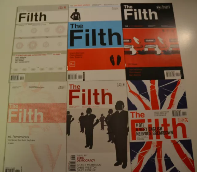 The Filth Lot of 6 #2,3,4,5,7,11 Vertigo Comics (2002) NM- 1st Print Comic Books