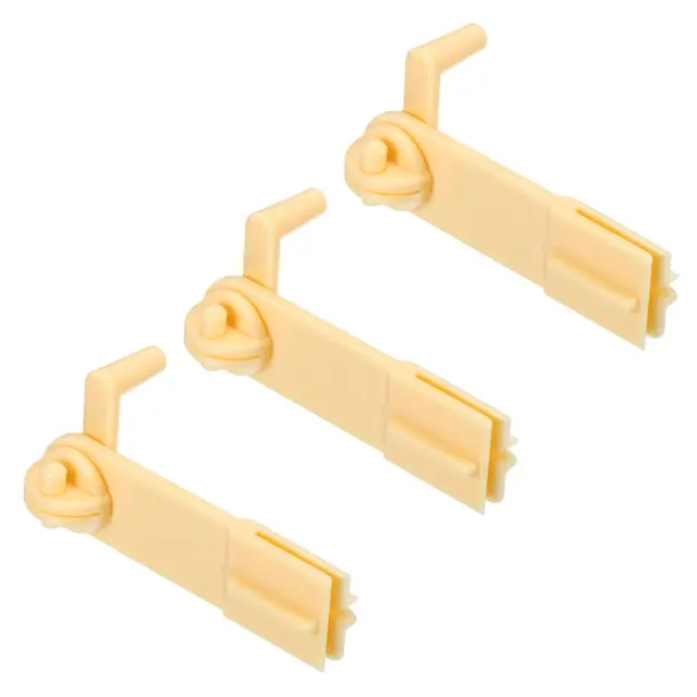 3 piezas tablero de tarjetas de hilo de coser de hilo dental de plástico para bordar, amarillo