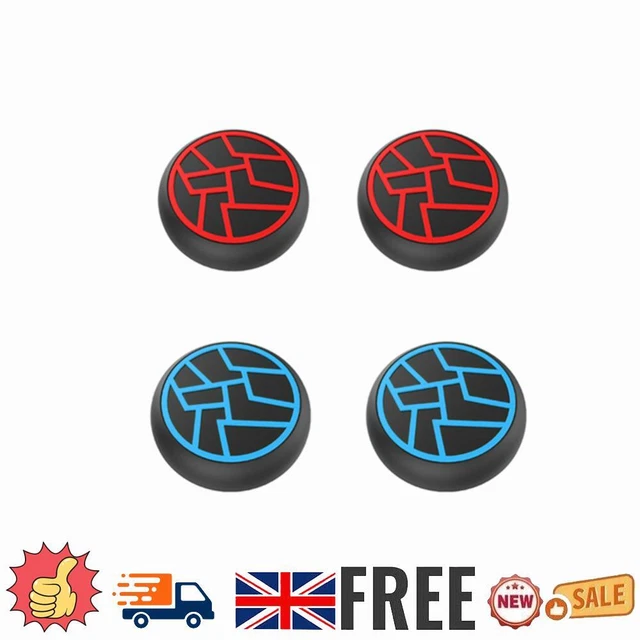 4PCS CONTROLLER THUMB Stick Grip Cap for PS5/PS4/Xbox One (2xRed