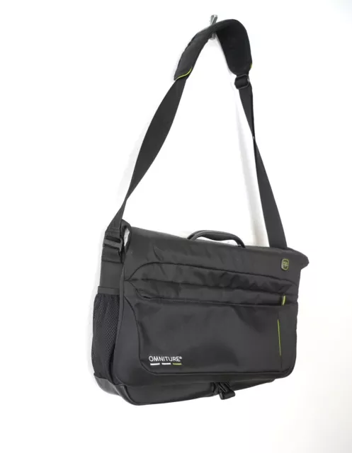 TUMI Tech Black Nylon Messenger Laptop Travel Bag *Company Logo
