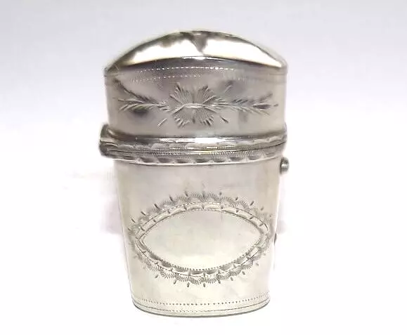 Antique 18Th Century Georgian Sterling Silver Etui Case, Birmingham 1796