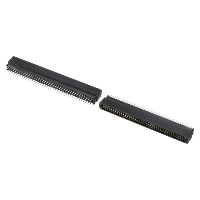 Scheda Bordo Connettore Nero Presa Destra Angolo 80 Pin 2.54mm Passo 2pz