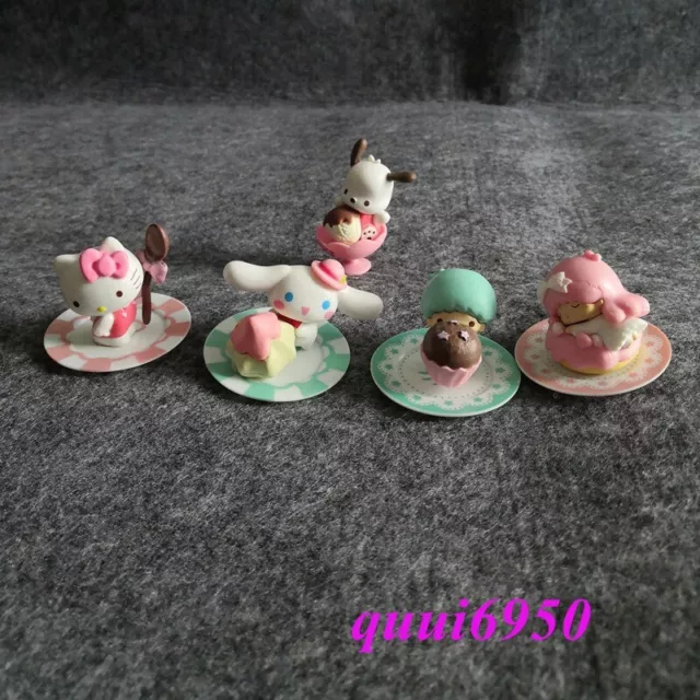 5pcs Cinnamoroll Little Twin Star Hello Kitty Figures Toy Figurine Cake Toppers