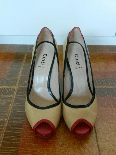 SCARPE CINTI VERA Pelle 39 EUR 41 00 PicClick IT