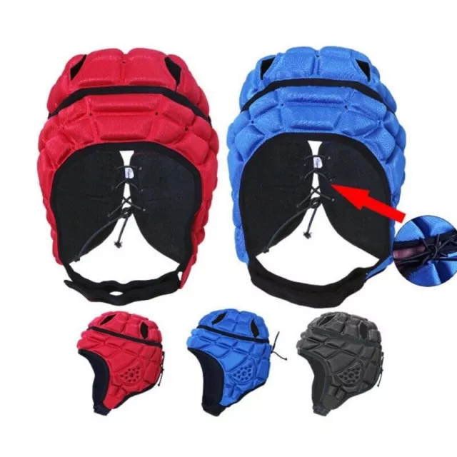 Soccer Football Goalkeeper Helmet Rugby Scrum Cap HeadGuard Roller Hat Protector