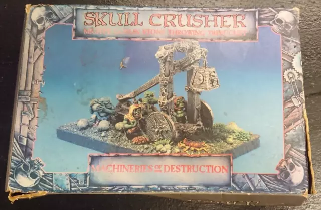 Classic Warhammer Skull Crusher Machineries Of Destruction Box Only Oop Rare