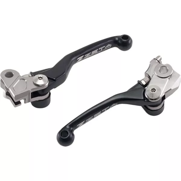 Zeta  Mx Kawasaki Suzuki Yamaha Motocross Black FP Brake Clutch Lever Set