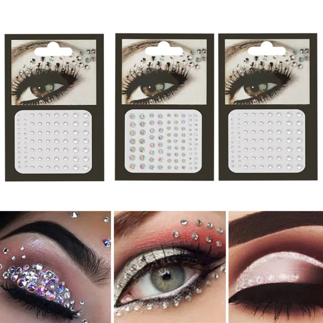 Body Face Jewels Crystal Temporary Eyes Tattoo Body Glitter Stickers Flash