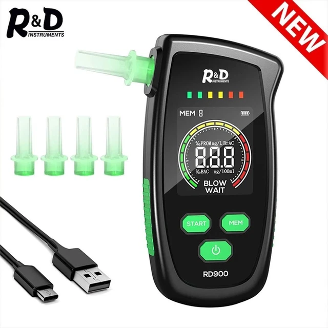 Breathalyser Detector Gas Detector Analyzer Digital Breath Alcohol Tester