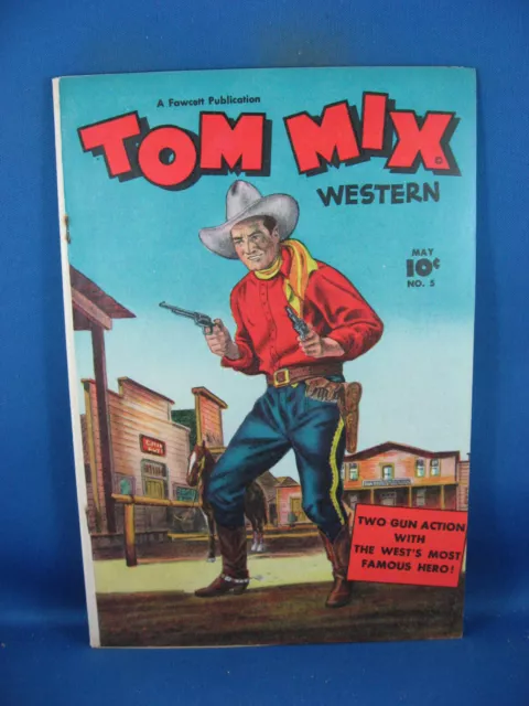 Tom Mix Western 5 Vg+ Fawcett 1948