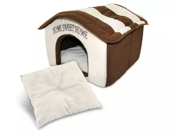 Indoor Dog House Bed Pet Soft Warm Fleece Cushion Pad Washable Cat Cozy Home 2