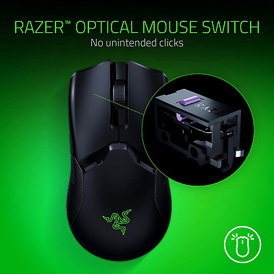 Razer Viper Ultimate Hyperspeed Lightest Wireless Gaming Mouse RGB Charging Dock
