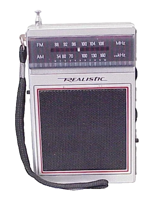 VINTAGE RADIO SHACK Realistic Am/ Fm Portable Radio W/ Strap Tandy Corp ...