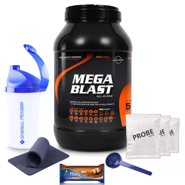 39,78€/kg SRS Muscle Mega Blast All-in-one  3800 g Dose + Bonus