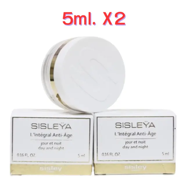 Sisley L'Integral  Anti-Âge Cream nourishes skin  youthful wrinkles  5 ml.X2