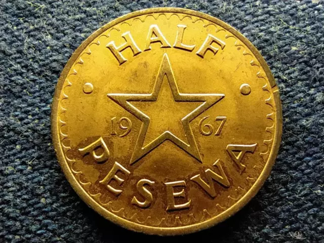 Ghana Adowa Drums 1/2 Pesewa Coin 1967
