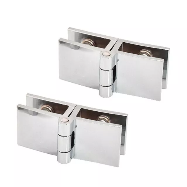 2 pz cerniere porta vetro doccia argento per installazione hardware armadio