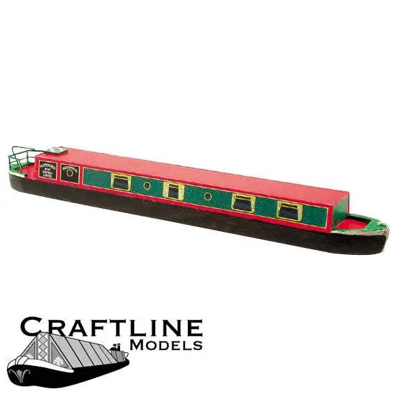 Craftline ALV56 OO/HO Gauge 54ft Canal Holiday Cruiser Narrow Boat Balsa Kit