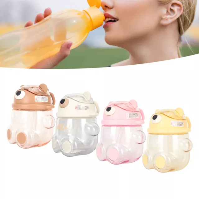 700ml Bär Wasserflasche Mit Stroh Einstellbare Riemen Cartoon Kawaii Wasserflasc