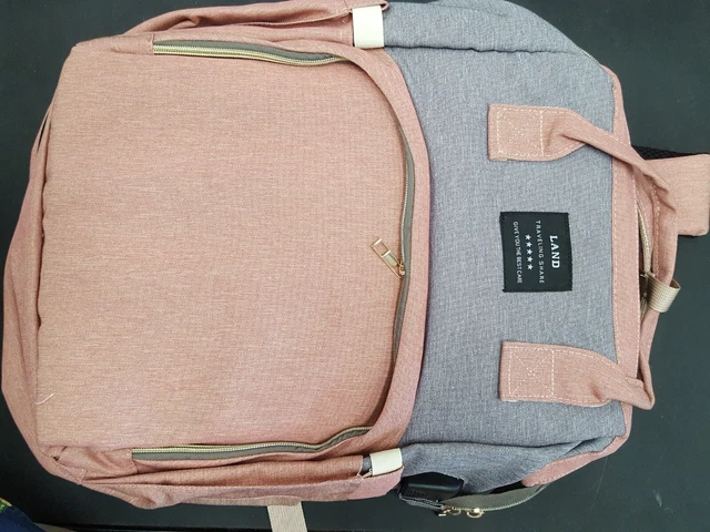 Land Traveling Share Diaper Bag Backpack Pink