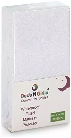 Dudu N Girlie Next2Me Terry Cotton 100 Percent Waterproof Crib Mattress Protect