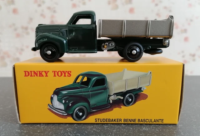 Camion Benne Basculante Studebaker Dinky Toys Atlas N°25 M - Échelle 1:48, Occasion, Très Bon état