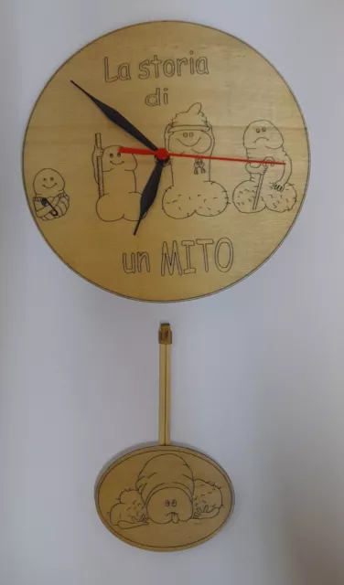 Orologio a pendolo da parete Artigianale