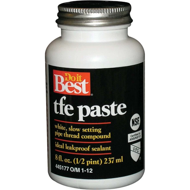 Do it 8 Oz. White TFE Paste 023048 SIM Supply, Inc. 023048 8 oz 009326450278