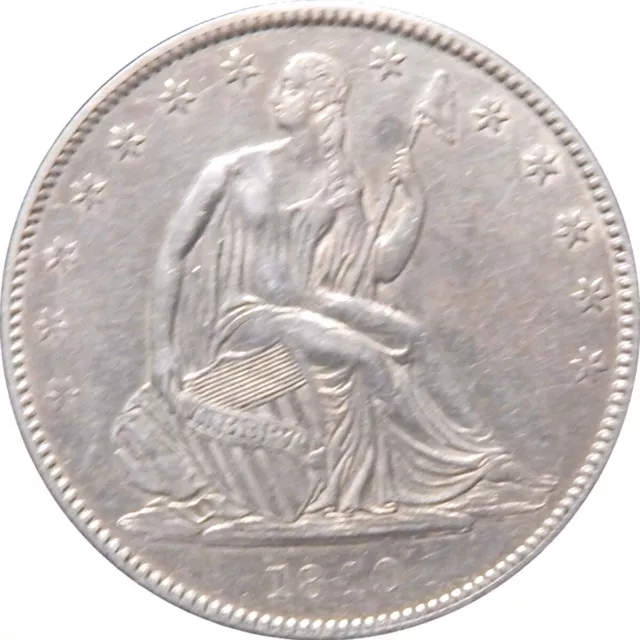 1840-O Seated Half Dollar--Sharp AU