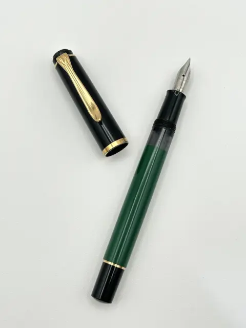 PENNA PELIKAN M151 green/black verde/nero stilo fountain pen Nib M