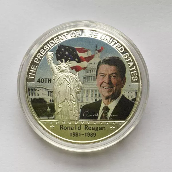 40TH American US President Ronald Reagan Silver Eagle Commemorative Coin