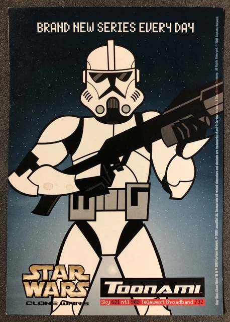 Star Wars Clone Wars Stormtrooper Toonami Cartoon 2005 Mandalorian BNOS Rare ..