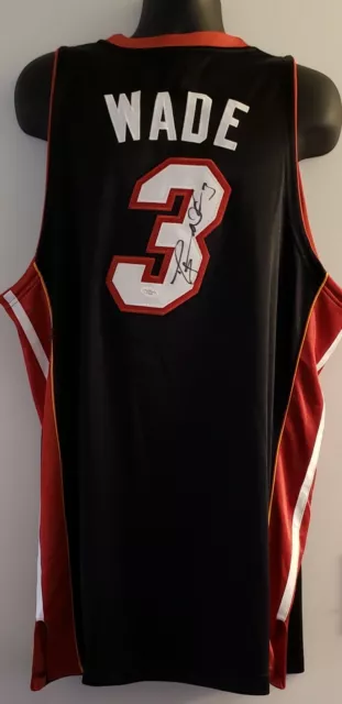 Dwayne Wade Miami Heat NBA Autographed Signed Jersey XL COA Vice