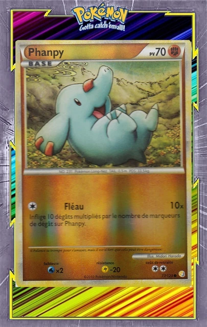 Phanpy Reverse - HS1:HeartGold SoulSilver - 77/123-Carte Pokemon Française
