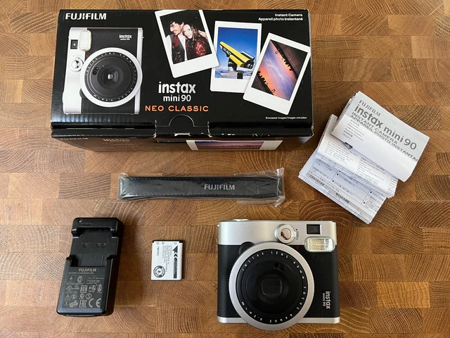 Fujifilm Instax Mini 90 Neo Classic Camera, Instant Film Camera, Black