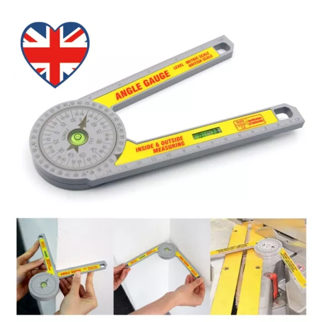 Miter Saw Protractor Rustproof Angle Finder Meter Scale Angle Ruler Measure Tool